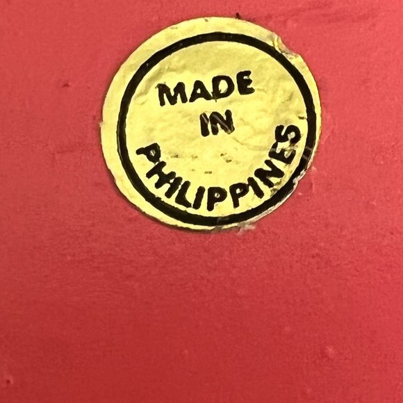 RARE: Vtg Metal Cut-out Daisy Basket Pink White Handle Phillipines Spring Easter - Picture 8 of 8